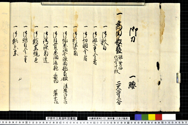 御拵書 - ページ 2