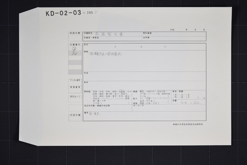 品物代金書上（前後欠） - ページ 1