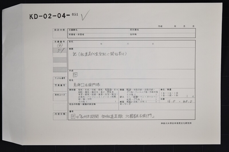 しろ皮代等差引覚 - ページ 1