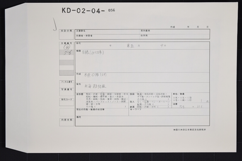 樽・灯心代目録 - ページ 1