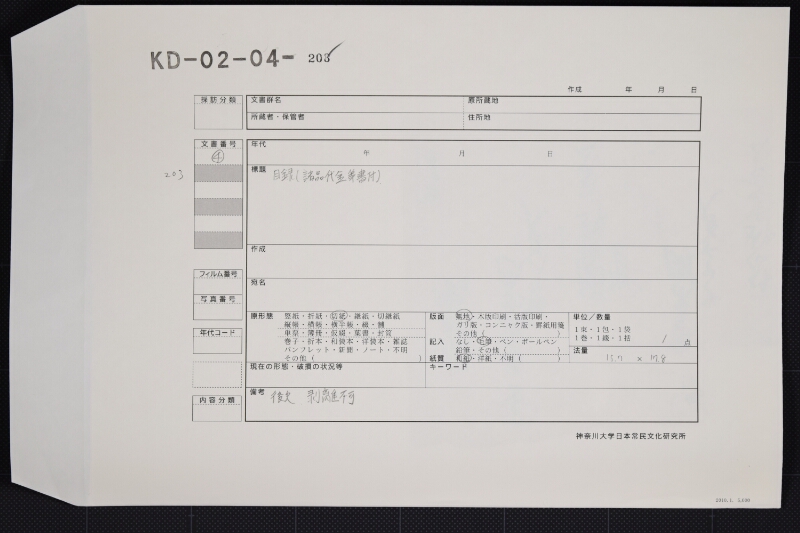 岡本塩等代金目録（後欠） - ページ 1