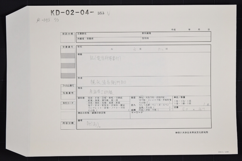 新潟電信料領収書 - ページ 1