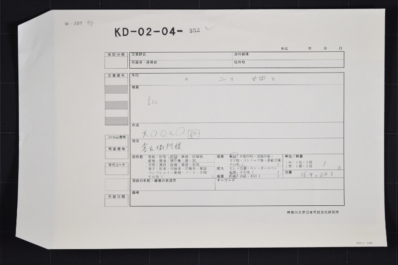 木代等領収証 - ページ 1