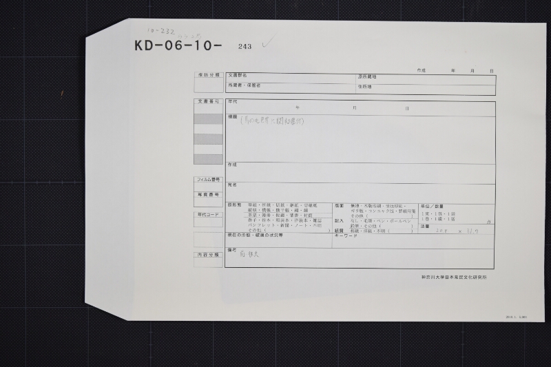 駒毛附書上 - ページ 1